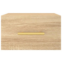 Comodini a Muro 2 pz Rovere Sonoma 35x35x20 cm 829795