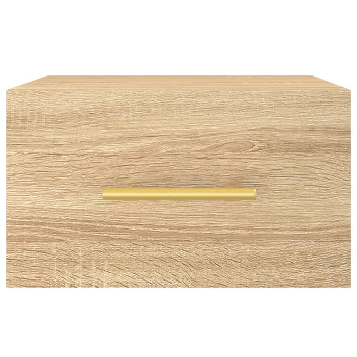 Comodini a Muro 2 pz-Set di 2 Tavolino da notte Rovere Sonoma 35x35x20 cm