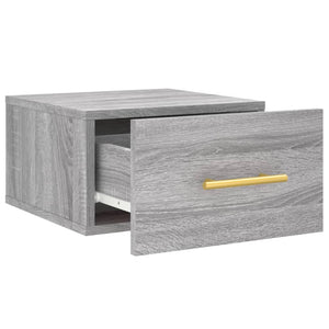 Comodini a Muro 2 pz Grigio Sonoma 35x35x20 cm 829801