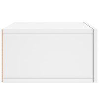 Comodino a Muro-Tavolino da notte Bianco 35x35x20 cm 779901