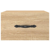 vidaXL Comodino a Muro Rovere Sonoma 35x35x20 cm