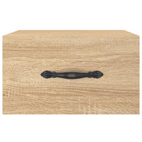 Comodini a Muro 2 pz-Set di 2 Tavolino da notte Rovere Sonoma 35x35x20 cm 839631
