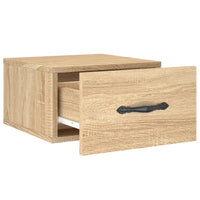 Comodini a Muro 2 pz-Set di 2 Tavolino da notte Rovere Sonoma 35x35x20 cm 839631