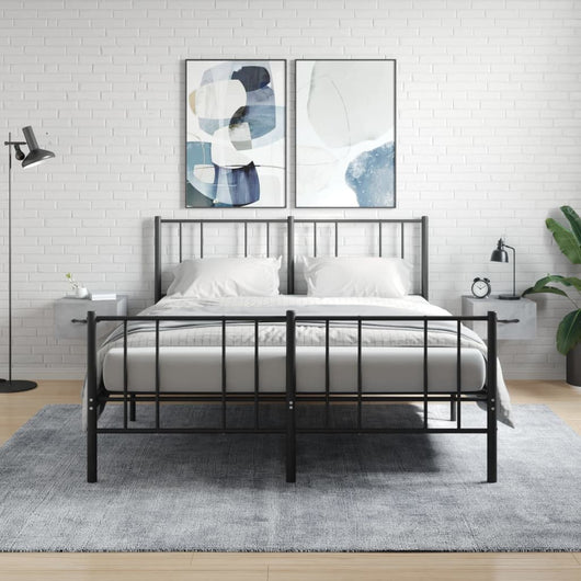 Comodini a Muro 2 pz-Set di 2 Tavolino da notte Grigio Cemento 35x35x20 cm 313489
