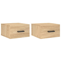 Comodini a Muro 2 pz Rovere Sonoma 35x35x20 cmcod mxl 80166