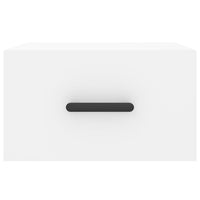 vidaXL Comodino a Muro Bianco 35x35x20 cm