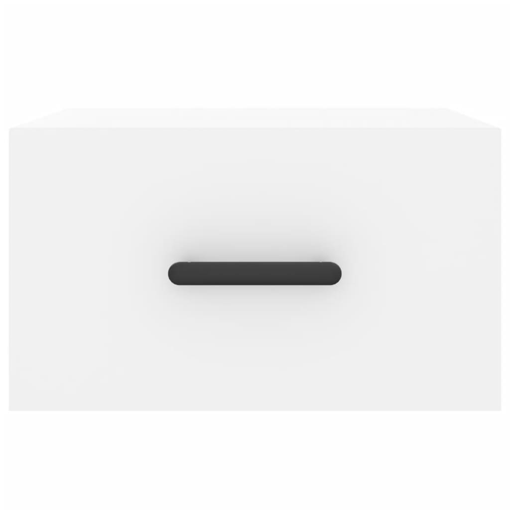 Comodini a Muro 2 pz-Set di 2 Tavolino da notte Bianchi 35x35x20 cm