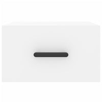 Comodini a Muro 2 pz-Set di 2 Tavolino da notte Bianchi 35x35x20 cm