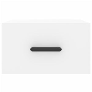 Comodini a Muro 2 pz-Set di 2 Tavolino da notte Bianchi 35x35x20 cm