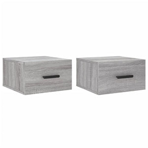 Comodini a Muro 2 pz Grigio Sonoma 35x35x20 cmcod mxl 128487