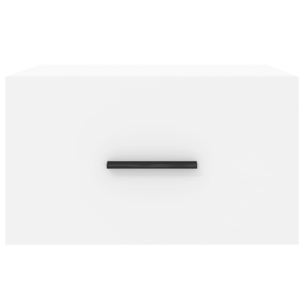 vidaXL Comodino a Muro Bianco 35x35x20 cm