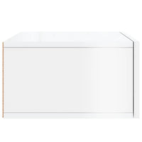Comodini a Muro 2 pz-Set di 2 Tavolino da notte Bianco Lucido 35x35x20 cm 810239