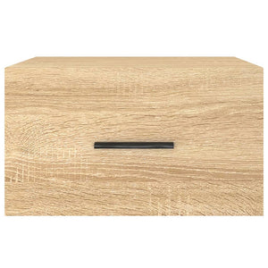 Comodini a Muro 2 pz-Set di 2 Tavolino da notte Rovere Sonoma 35x35x20 cm 392961