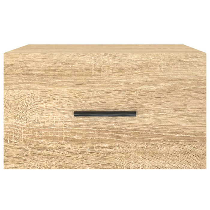 Comodini a Muro 2 pz-Set di 2 Tavolino da notte Rovere Sonoma 35x35x20 cm 392961