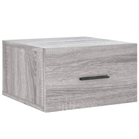 vidaXL Comodini a Muro 2 pz Grigio Sonoma 35x35x20 cm