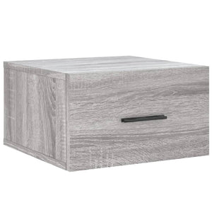Comodini a Muro 2 pz Grigio Sonoma 35x35x20 cm 829865