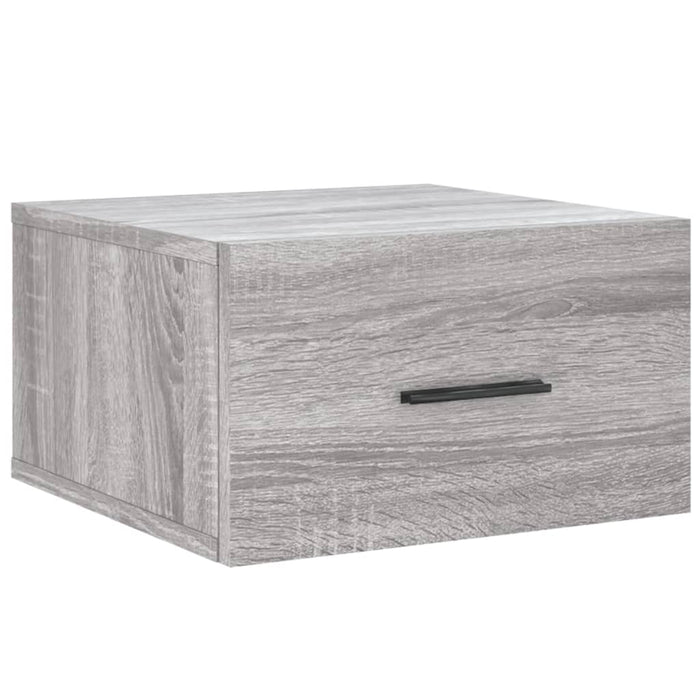 Comodini a Muro 2 pz Grigio Sonoma 35x35x20 cm 829865