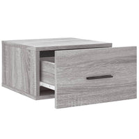 vidaXL Comodini a Muro 2 pz Grigio Sonoma 35x35x20 cm