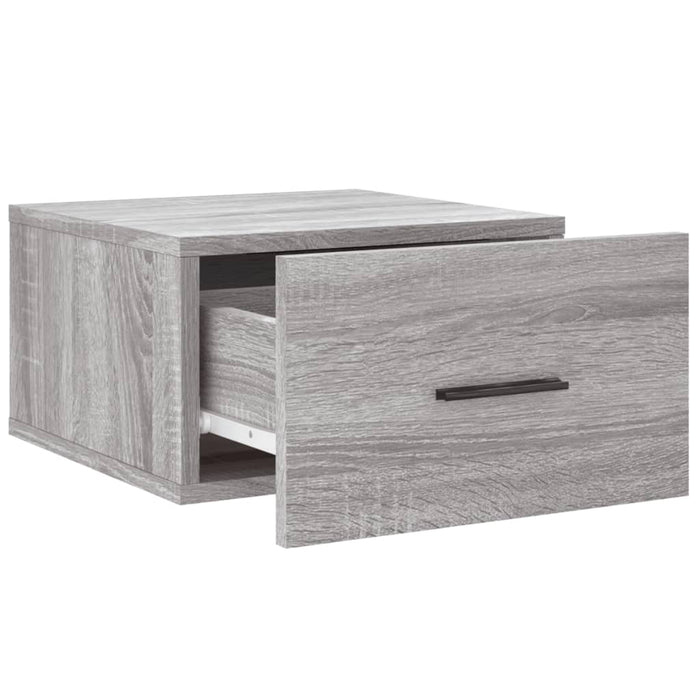 Comodini a Muro 2 pz Grigio Sonoma 35x35x20 cm 829865