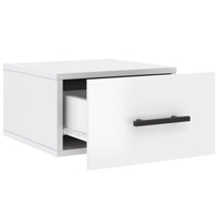 Comodini a Muro 2 pz-Set di 2 Tavolino da notte Bianco Lucido 35x35x20 cm 507224