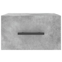 Comodini a Muro 2 pz-Set di 2 Tavolino da notte Grigio Cemento 35x35x20 cm 741638