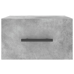 Comodini a Muro 2 pz Grigio Cemento 35x35x20 cm 829877
