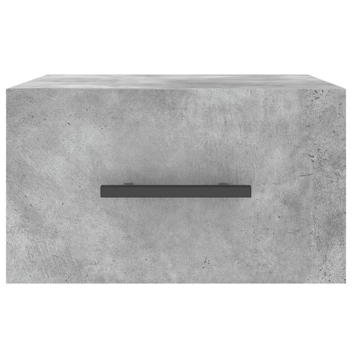 Comodini a Muro 2 pz Grigio Cemento 35x35x20 cm 829877