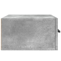 Comodini a Muro 2 pz Grigio Cemento 35x35x20 cm 829877