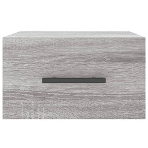 vidaXL Comodino a Muro Grigio Sonoma 35x35x20 cm