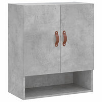 vidaXL Armadietto a Muro Grigio Cemento 60x31x70 cm Legno Multistrato