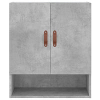 Armadietto a Muro Grigio Cemento 60x31x70 cm Legno Multistrato 829888