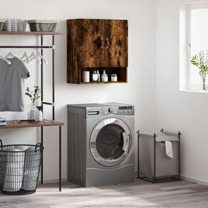 Armadietto a Muro Rovere Fumo 60x31x70 cm in Legno Multistrato 829889