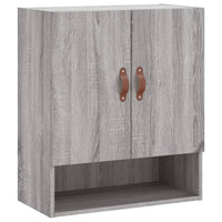 Armadietto a Muro Grigio Sonoma 60x31x70cm in Legno Multistrato 829890