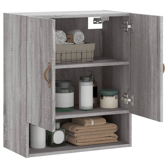 Armadietto a Muro Grigio Sonoma 60x31x70cm in Legno Multistrato 829890