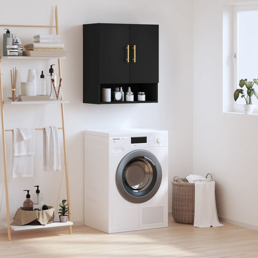 Armadietto a Muro Nero 60x31x70 cm in Legno Multistratocod mxl 105980