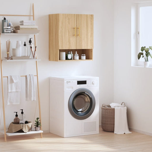 Armadietto a Muro Rovere Sonoma 60x31x70 cm Legno Multistrato 829895