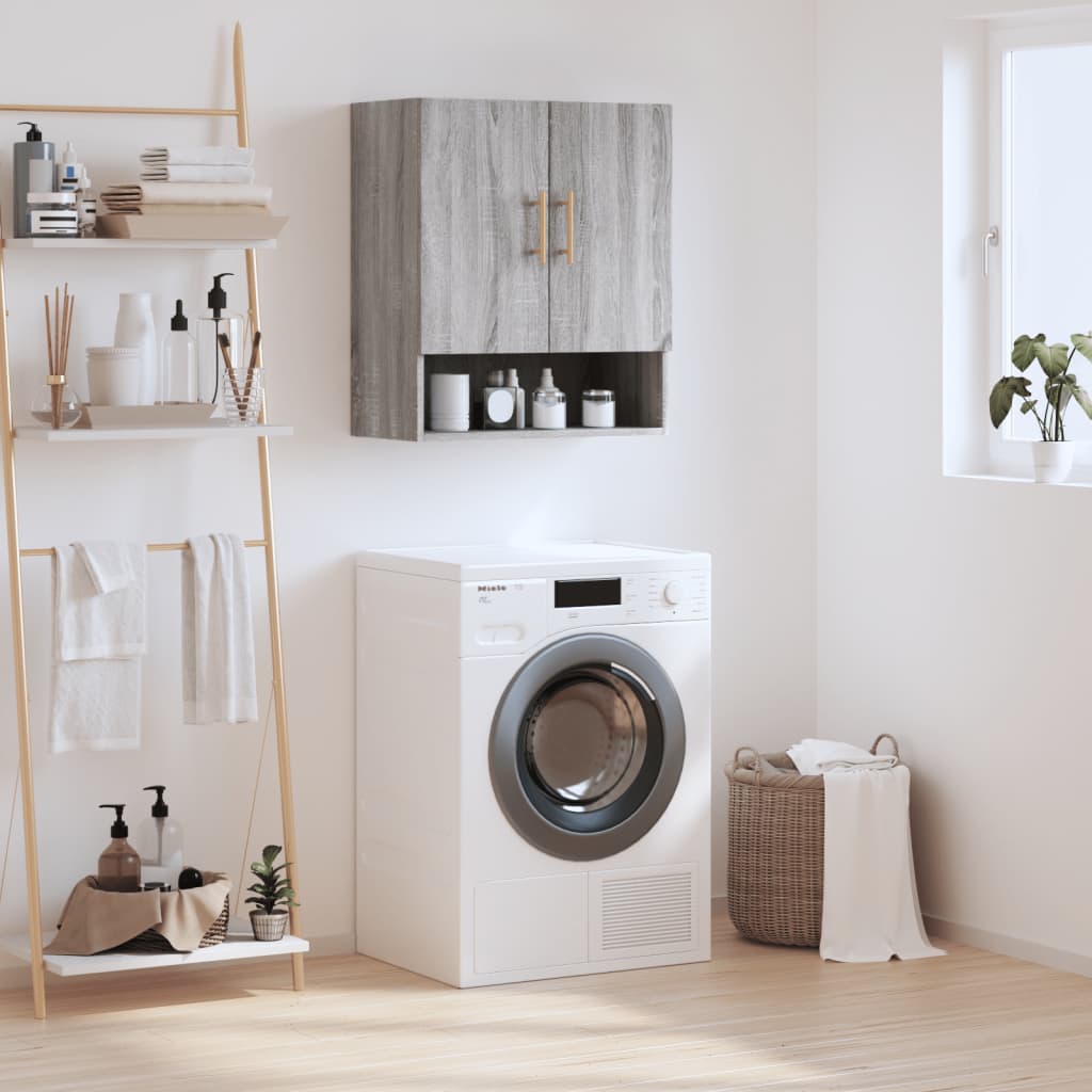 Armadietto a Muro Grigio Sonoma 60x31x70cm in Legno Multistratocod mxl 105977