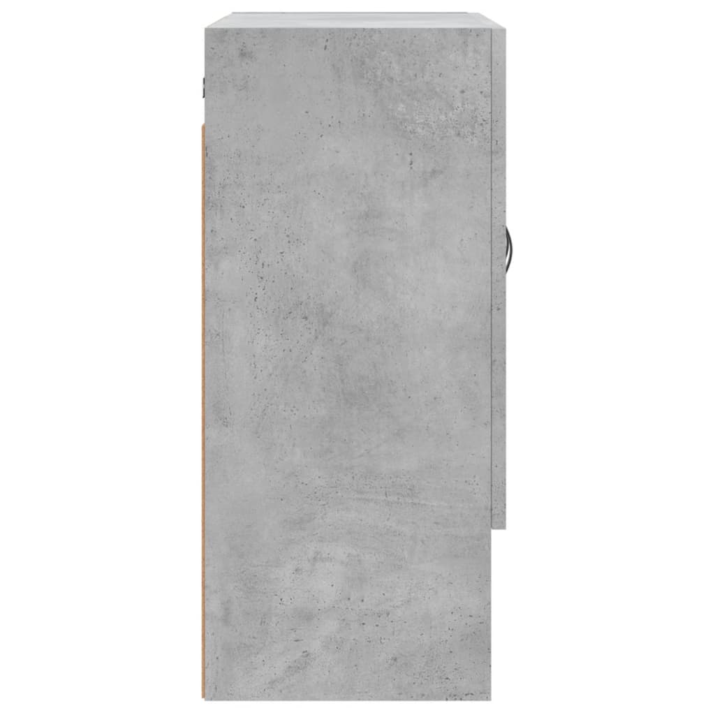 Armadietto a Muro Grigio Cemento 60x31x70 cm Legno Multistrato 829904