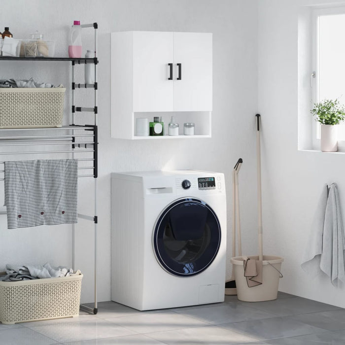 Armadietto a Muro Bianco 60x31x70 cm in Legno Multistrato 829908