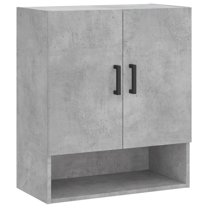 Armadietto a Muro Grigio Cemento 60x31x70 cm Legno Multistrato 829912
