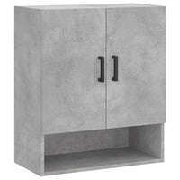 vidaXL Armadietto a Muro Grigio Cemento 60x31x70 cm Legno Multistrato