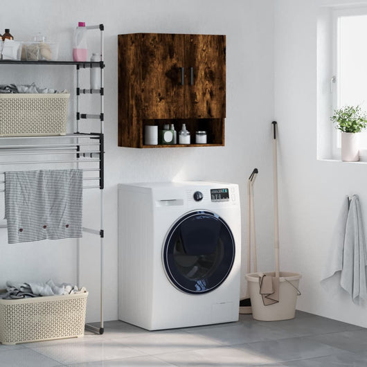 Armadietto a Muro Rovere Fumo 60x31x70 cm in Legno Multistratocod mxl 129947