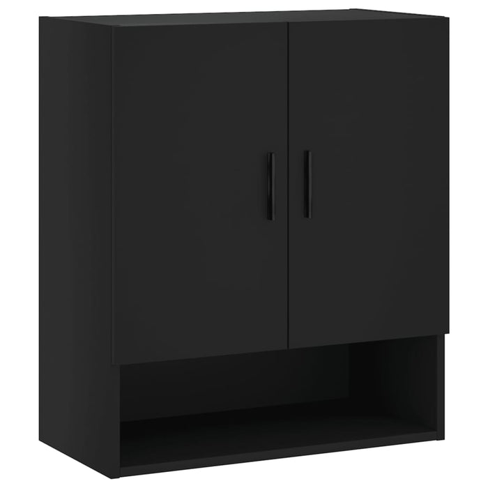 Armadietto a Muro Nero 60x31x70 cm in Legno Multistrato 829925