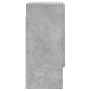Armadietto a Muro Grigio Cemento 60x31x70 cm Legno Multistrato 829928