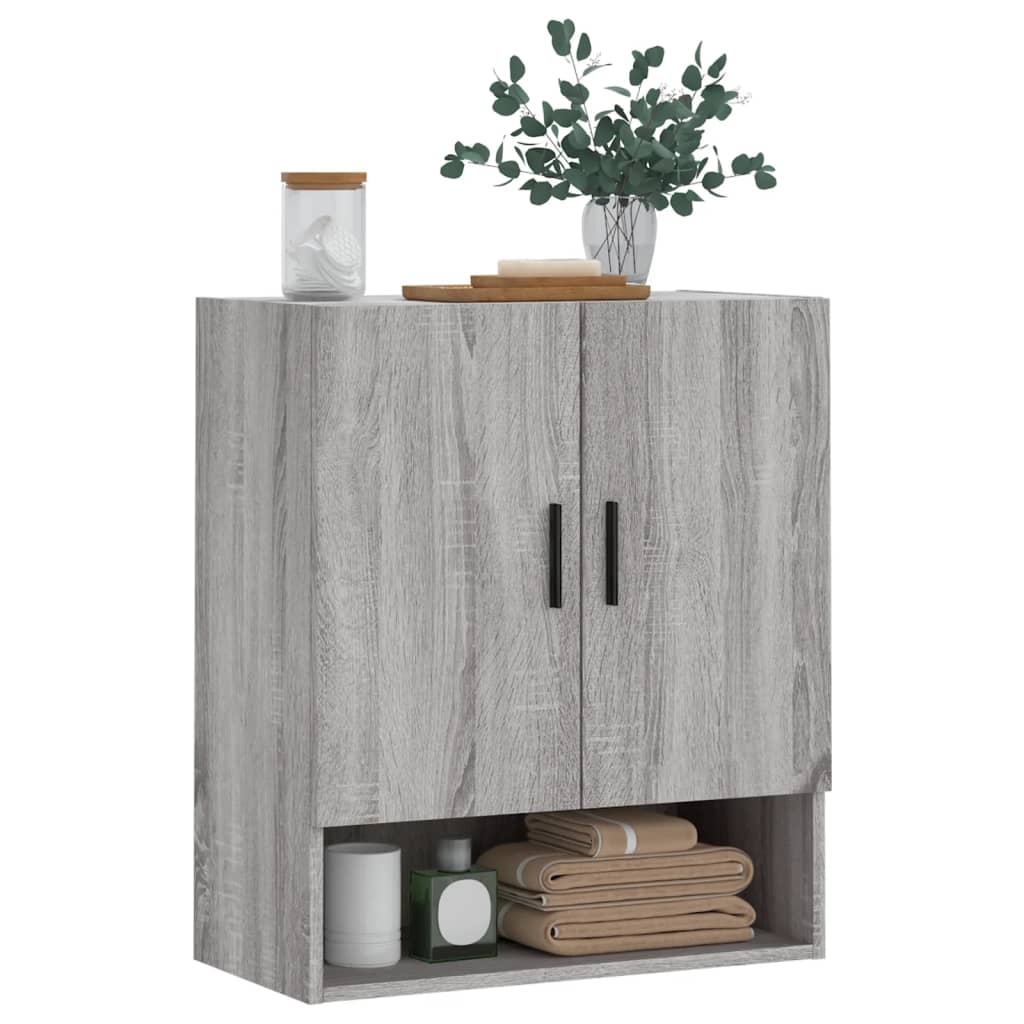 Armadietto a Muro Grigio Sonoma 60x31x70cm in Legno Multistrato 829930