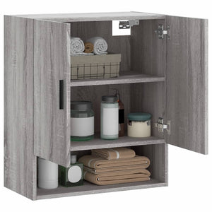 Armadietto a Muro Grigio Sonoma 60x31x70cm in Legno Multistrato 829930