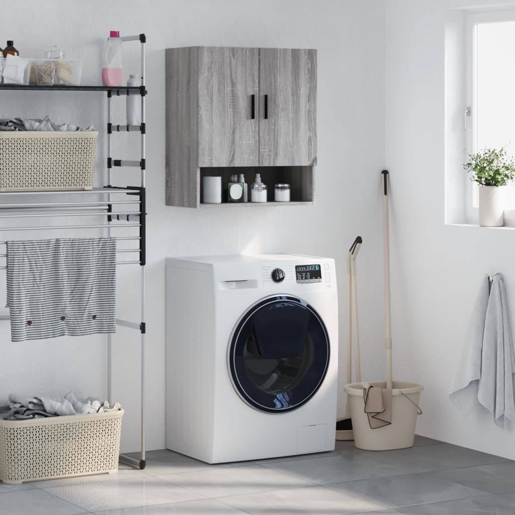 Armadietto a Muro Grigio Sonoma 60x31x70cm in Legno Multistrato 829930