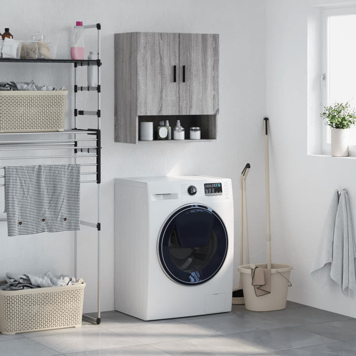 Armadietto a Muro Grigio Sonoma 60x31x70cm in Legno Multistrato 829930