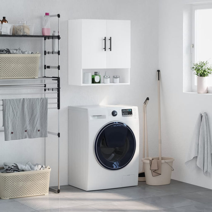 Armadietto a Muro Bianco 60x31x70 cm in Legno Multistrato 829932