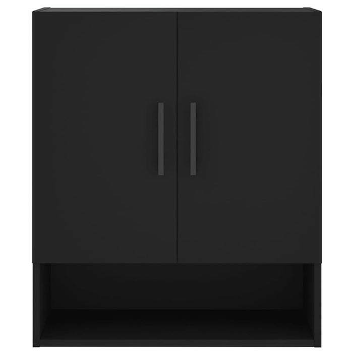 Armadietto a Muro Nero 60x31x70 cm in Legno Multistrato 829933